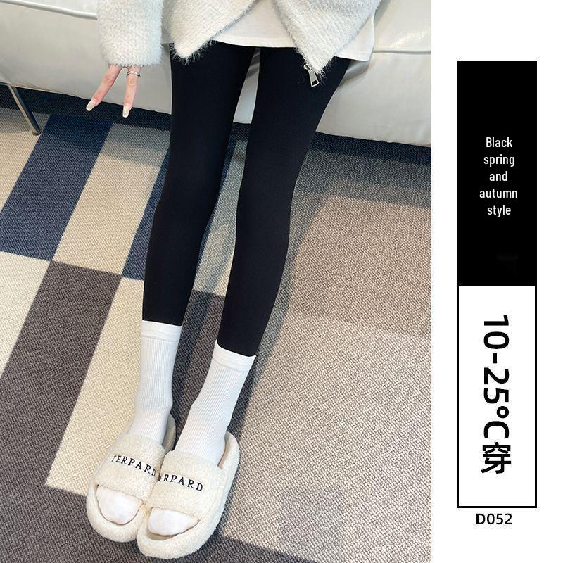 Women's High-Waisted Lambswool Leggings, Fleece-Lined and Thickened for Autumn/Winter, Slimming, Extra Warm, Plus Size, Northeast Style, Cotton Pants