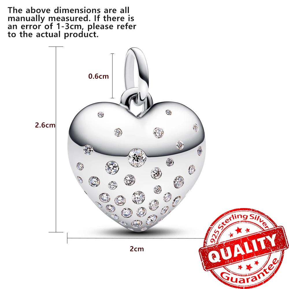 Sparkling Copper Pave Butterfly Dangle Charm Fit Original Bracelet Half Moon Snowflake Beads For Women Holiday Gift