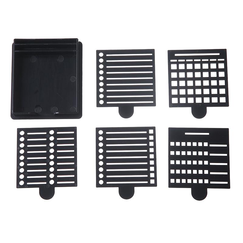 Sticky Note Dispenser Versatile Sticky Note Stencil School Supplies Desk Accessories Sticky Note Holder With Template