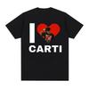 I Love Playboi Carti Rapper Graphic Tshirt Unisex Women Harajuku Y2k Short Sleeve Tshirt Male Hip Hop Oversized T Shirt Streetwear