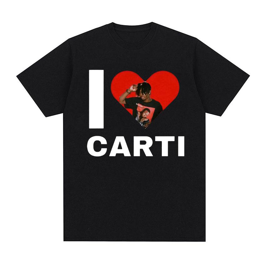 

2526 Футболка Я люблю Playboy для Мужчин и Женщин Рэперов Carti Харадзюку Y2k Хип-Хоп Большого Размера Из Чистого Хлопка с Принтом M