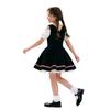 Girls Traditional Festival Dress Costume Kids Bavarian Style Party Outfit with Puff Sleeves and Apron for Celebrations and Events