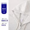 Grams Heavy Soft Silver Fox Fleece Hooded Metal Zipper Sweater Fleece Warm Cardigan Jacket Women's Brand