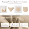 High-quality Australian traceability cotton jelly glue bra, beautiful back, big chest, small steel ring-free breathable and seamless underwear