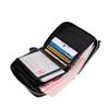 9039 Men's Crazy Horse Leather Bi-Fold Wallet with Zipper Coin Purse, Card Holder, Black.