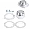 2 Inch Swivel Base Floor Mount for Car Steering Shaft Rotating Ball Joint Aluminum Alloy 360 Rotation Install Fitment