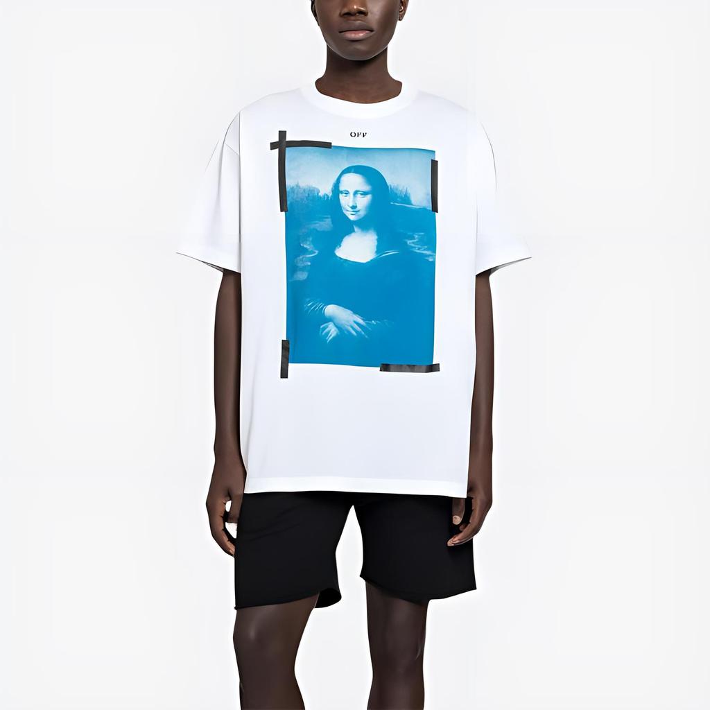 Off-White Monalisa T-Shirt White Men Tops OMAA038R21JER0010110