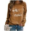 Women Casual Printing Long Sleeve Sweatshirt Pullover Shirts Top Blouse