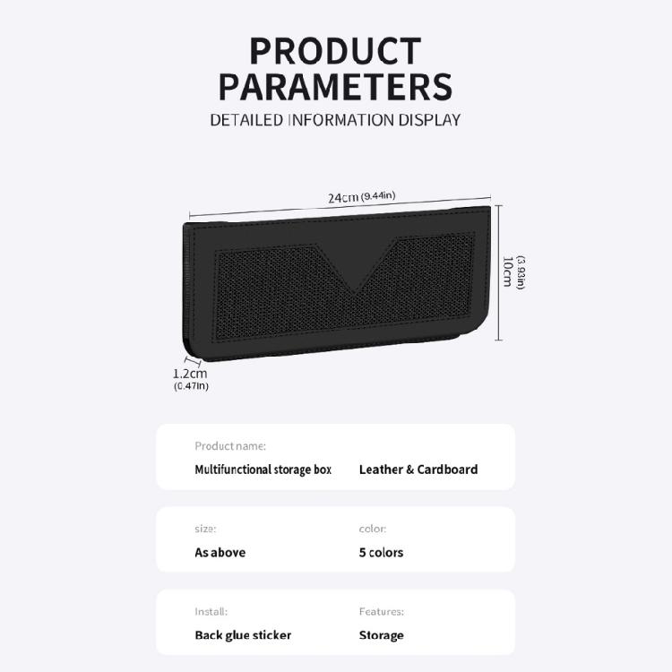 Car Essential Organizer High Capacity Adhesive Backing Mesh Design Easy Installation for Most Vehicles