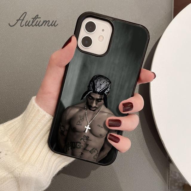 Buy 2pac Tupac Shakur Rap Rapper Phone Case for iPhone 11 12 13 14 Pro ...