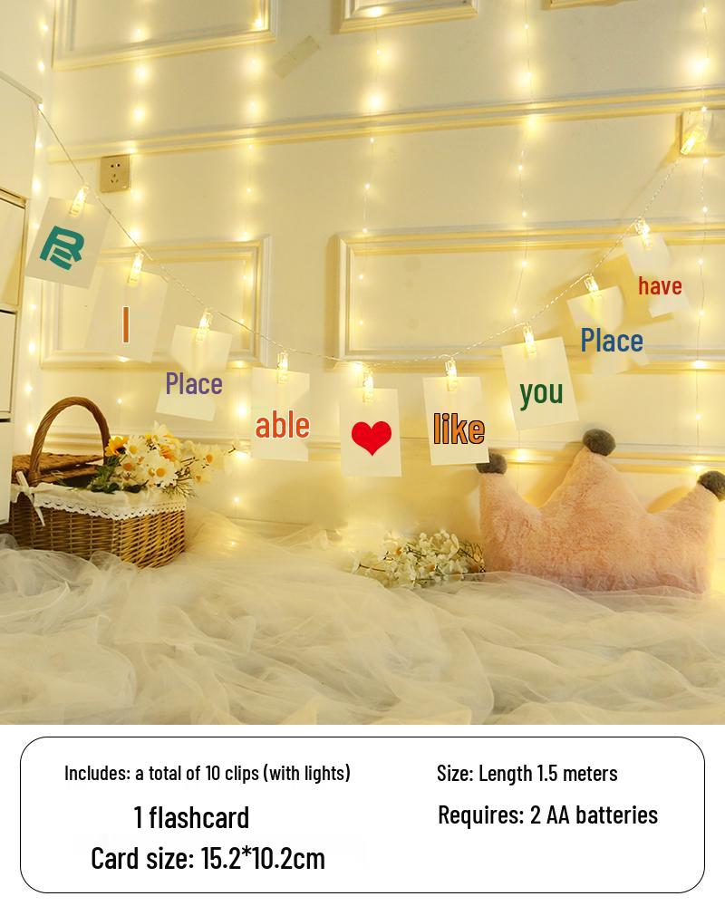 First Birthday Fairy Lights Decor: Photo Wall, Bunting, and Decorative Lights for a Happy Party
