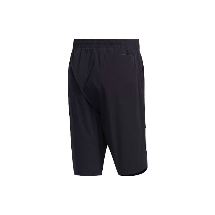Adidas Neo Geometric Pattern Printed Color Block Loose Fit Five-Point Casual Shorts Men shorts Black FP7344