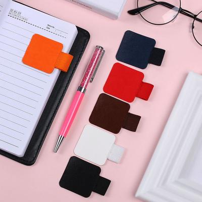 NEW 31 Colors Self-adhesive Pen Holder Leather Pen Clip Pencil Holder Elastic Loop for Notebooks Journals Clipboards Pen Holder