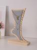 Solid Wood Necklace Display Stand Jewelry Rack Pendant Holder Foot Jewelry Display Props Jewelry Packaging