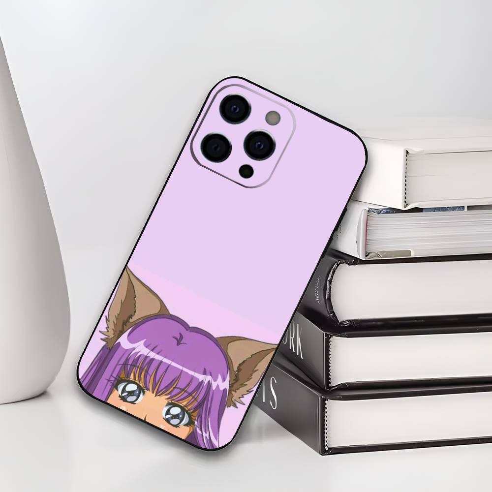 Tokyo M-Mew M-Mew Magical girl Phone Case For iPhone 17,16,15,14,13,12,11 Plus,Pro Max,XS,Soft Black Cover