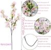 4 Stück Künstliche Kirschblütenzweige Blume für Vasenfüller Langer Stiel Heim Hochzeitsparty Tischdekoration