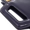 Used AUTHENTIC Salvatore Ferragamo 213485 Gancini Wanda Mini Hand Bag blue Leather
