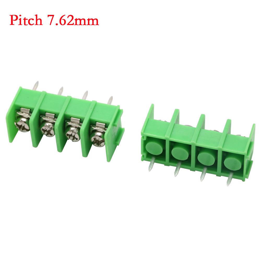 7.62mm 8.5mm 10.0mm Pitch KF7.62 KF8500 KF1000 2in 3in 4Pin Screw Terminal Block Connector PCB Terminal Block Connectors