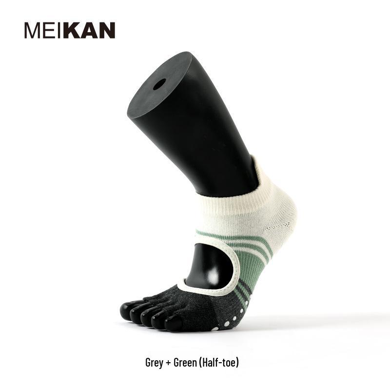 MEIKAN Five-Finger Non-Slip Yoga & Pilates Socks