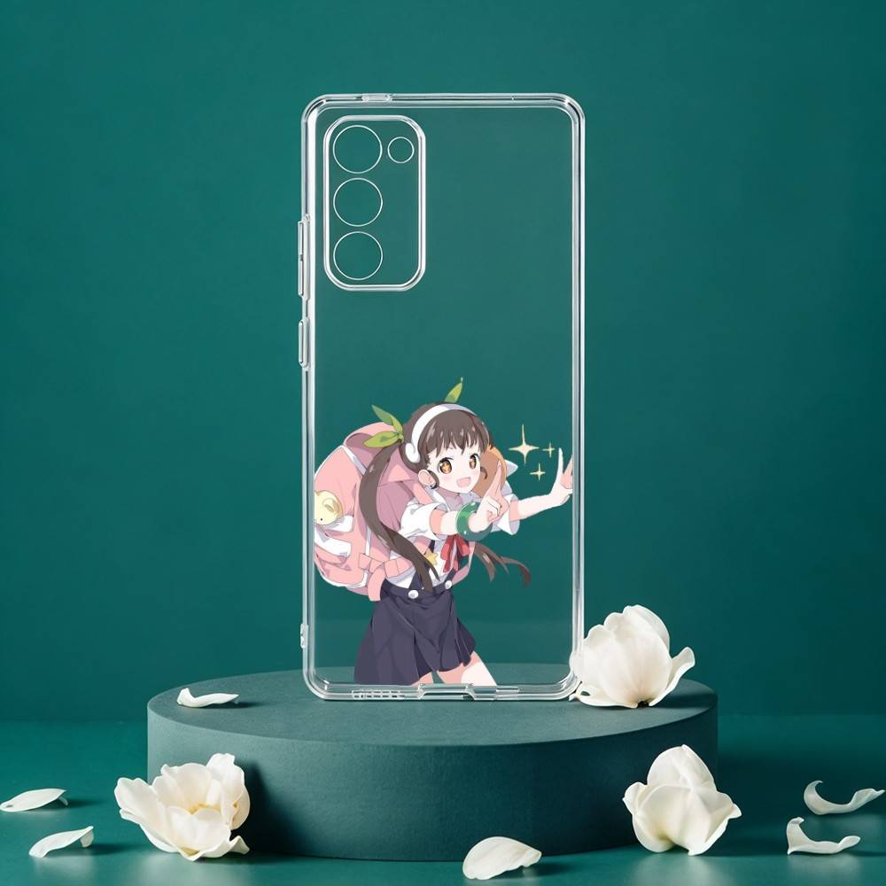 H-Hachikuji Mayoi Cute Phone Case For Samsung Galaxy S24 S25 S23 S22 S21 Plus S24 S25 Transparent Cover Case