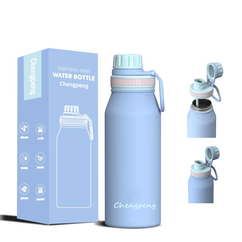 Customized Color BPA Free Custom logo Sports 24oz Gym Thermal Insulated Stainless Steel Water Bottle 18oz With Straw Lid
