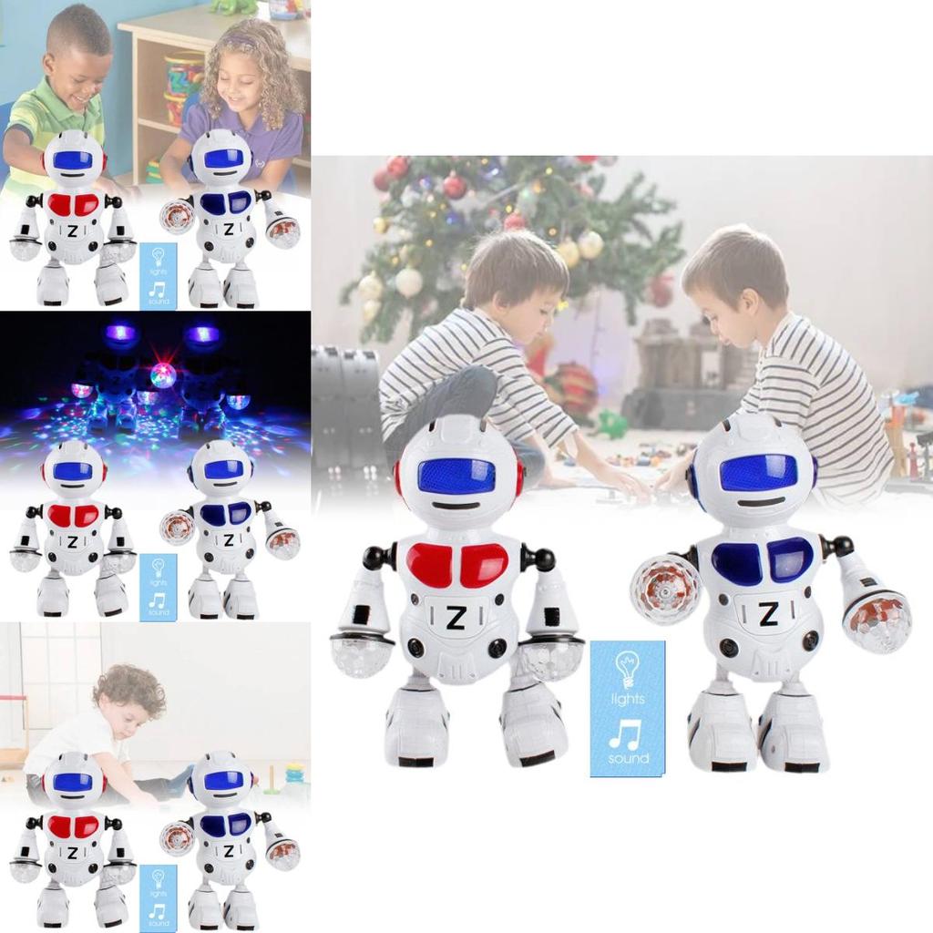 Interactive Musical Dancing Robot Drum Toy For Kids With Colorful Lights And Sounds