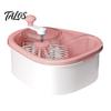 Fruit Vegetable Washer Cleaner Spinner, Manual Rotating Vortex Cleaning Tool, Large Produce Rinse Kitchen Gadget for Fruits Bowl with Scrubber,