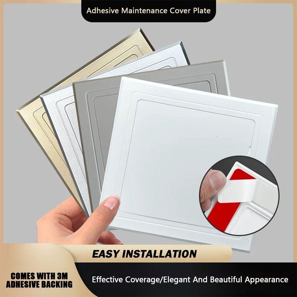 Universal Self-adhesive Access Panel Door Plastic Removable Opening Flap Cover Plate White Inspection Hole Doors Wall Ceiling