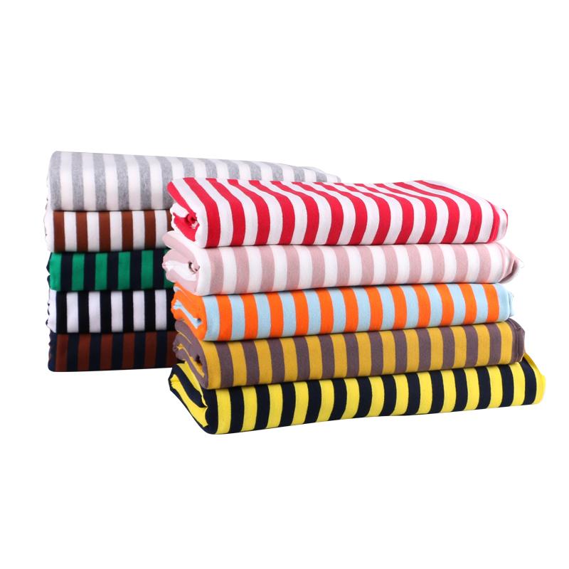 160x50cm Colorful Striped Twill Cotton Sewing Fabric, DIY Bedding Sheet Home Children's Clothing Cloth fabric tissus telas