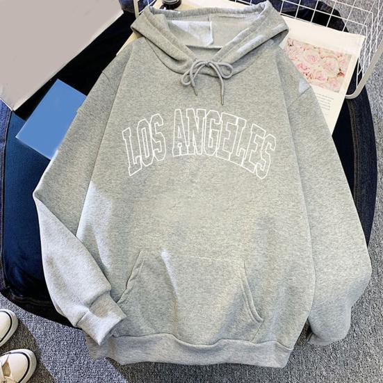 Women Hoodie Hooded Drawstring Loose Pullover Spring Hoodie for Daily Wear