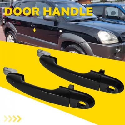 Exterior Door Handle For 2005-2009 Hyundai Tucson Front Left& Right Black 2PCS V