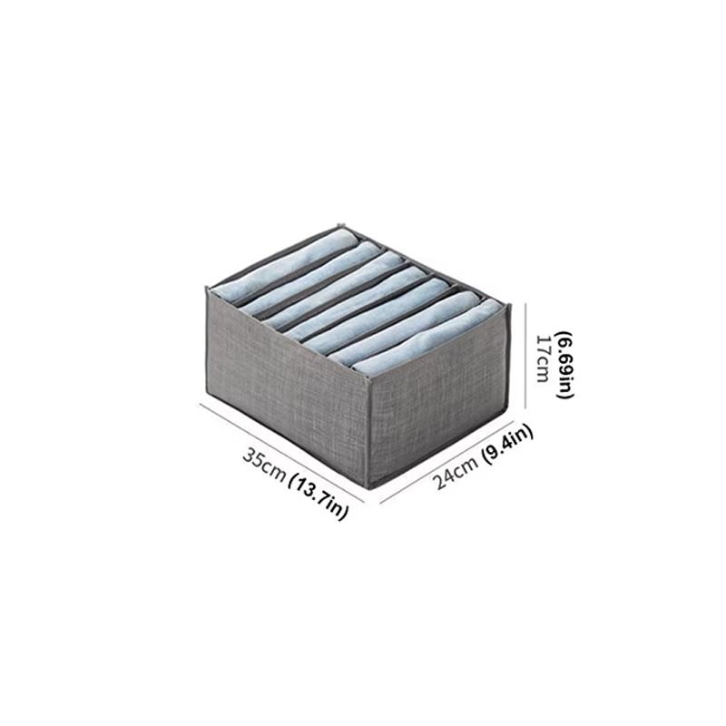 Non-Woven Fabric Compartmentalized Storage Box Foldable Large Capacity Washable A Multi-Functional Bedroom Clothing Storage Tool