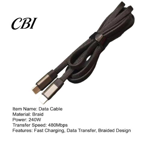 Tablet Charging Cord 240W Data Cable, Two-in-One And 480Mbps High-Speed Transfer USB Type-C Durable Cable to Fast Notebook with E-Marker Chip Portable
