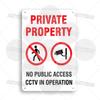 Mfoever  Private Property Metal Sign Beware of Dog Security Warning No Trespassing Notice Restricted Areas Enter At Own Risk Plaque