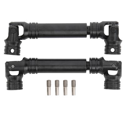 2 STÜCK 90?115mm Stahl Mehrfachkeil-Antriebswelle für SCX10 III AXI03007 RC Auto Schwarz