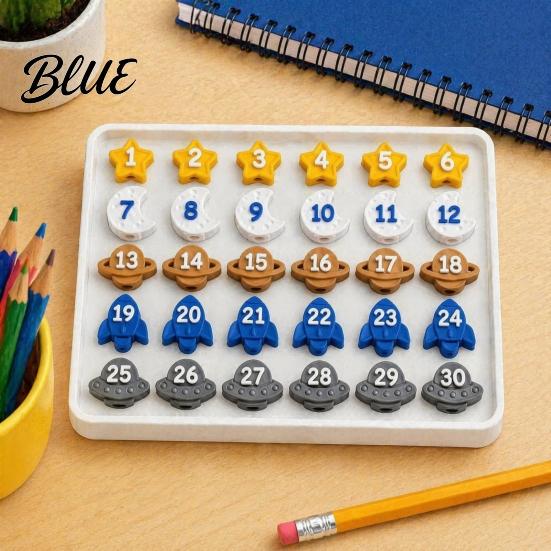Organizing Tools for Wooden Pencils Cute Pencil Toppers Lovely Charms Pen Numbered Caps Primary School Toppers Decorations Supplies Classroom