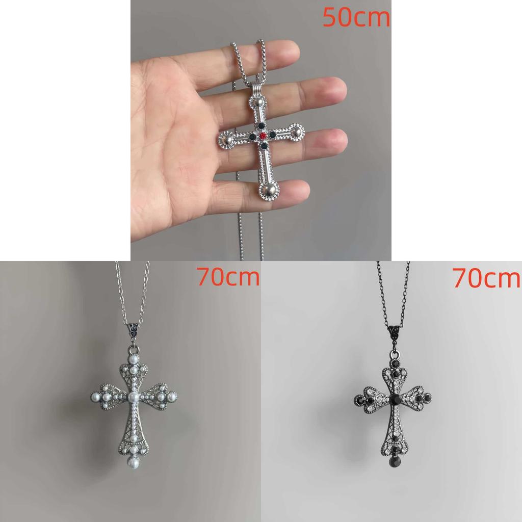 Cross Pendant Necklace With Alloy Chain For Women Men Boho Style Summer 2026