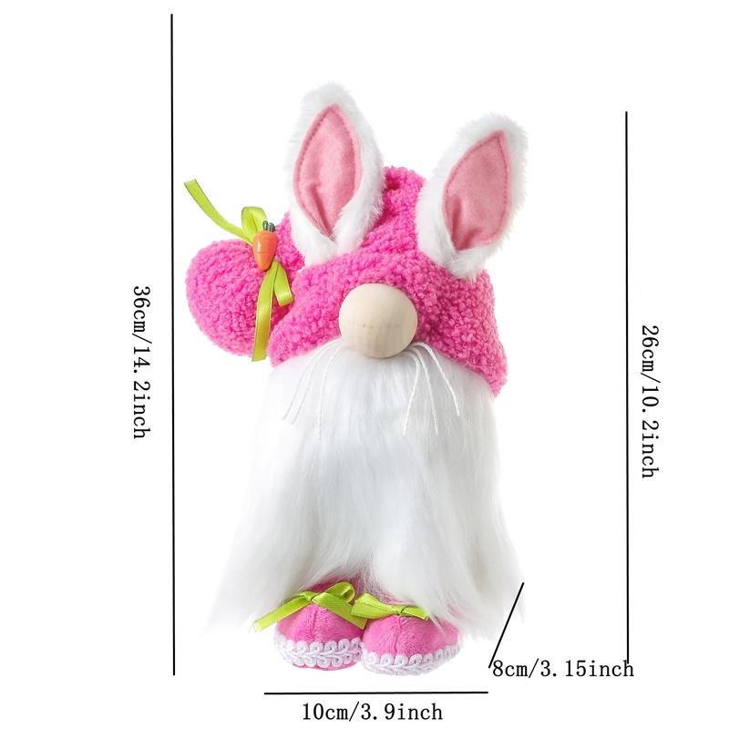 Easter Gnome Bunny Rabbit Nordic Gonk Tomte Pluszowe zabawki Lalki ozdoby Prezenty dla dzieci