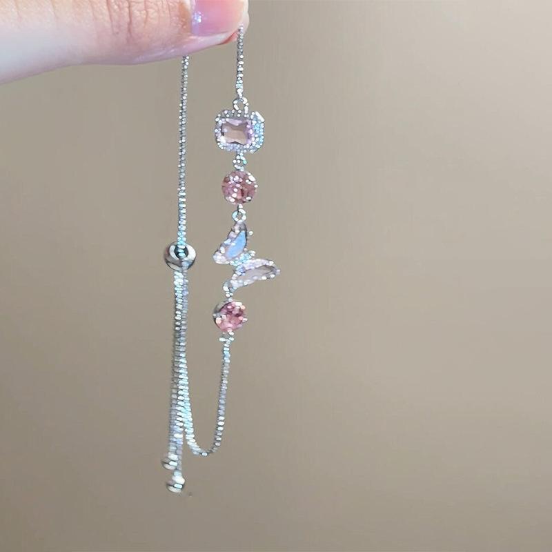 French temperament cold wind zircon star pearl bracelet light luxury bracelet sweet versatile jewelry