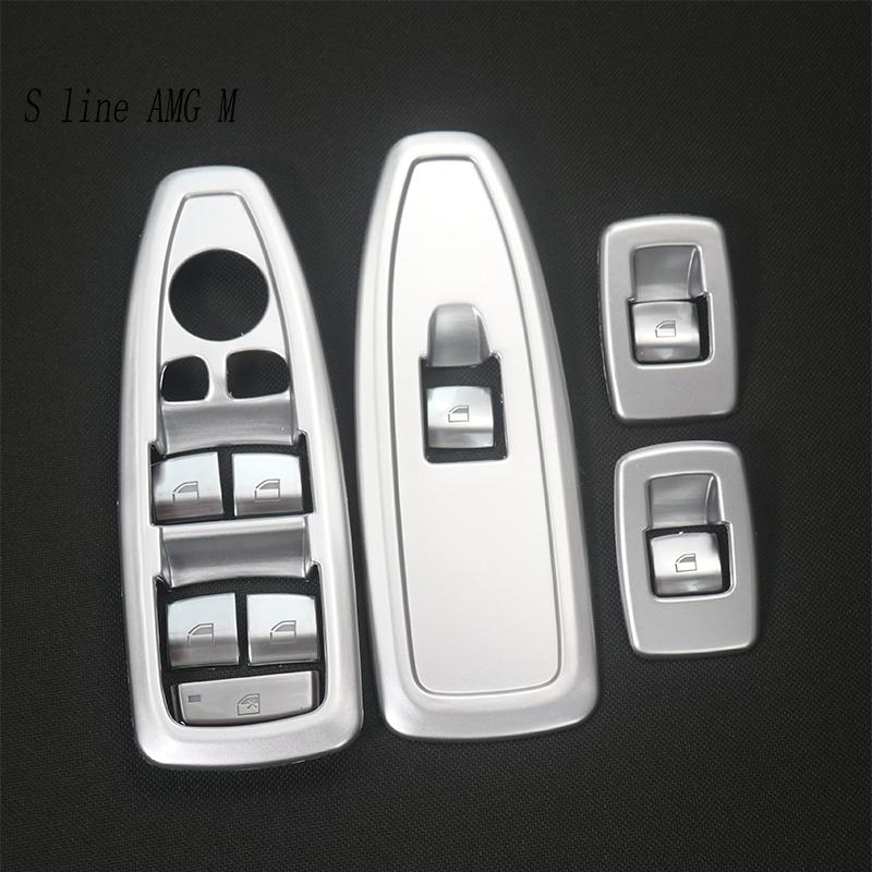 

Стайлинг автомобиля, кнопка подъема окна, декоративная панель, наклейка, отделка для BMW 3 4 серии F30 F31 F34 F35 F32 F33 серебряный