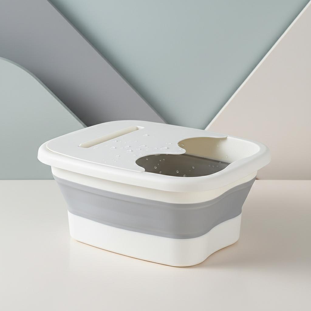 Foldable Foot Spa Massager Portable Waterproof Foot Bath Basin With Heating And Massage Function For Home Use