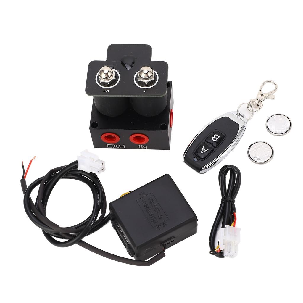 1 4NPT 12V Air Ride Suspension Manifold Solenoid Valve 0 To 200Psi Universal for Cars Motorcycles