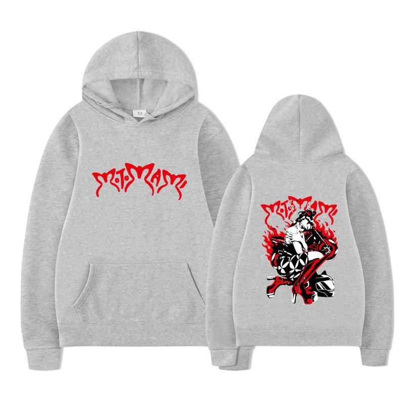 Motomami Black Hoodie Rosalia Graphic Sweatshirt Men Long Sleeve Sweatshirts Women Streetwear Pullovers Sudaderas