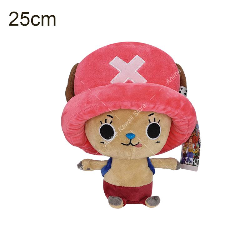 One Piece Anime Plush Toy Cartoon Tony Chopper Cosplay Figure Luffy Chopper Sanji Cute Stuffed Doll Kids Xmas Gift