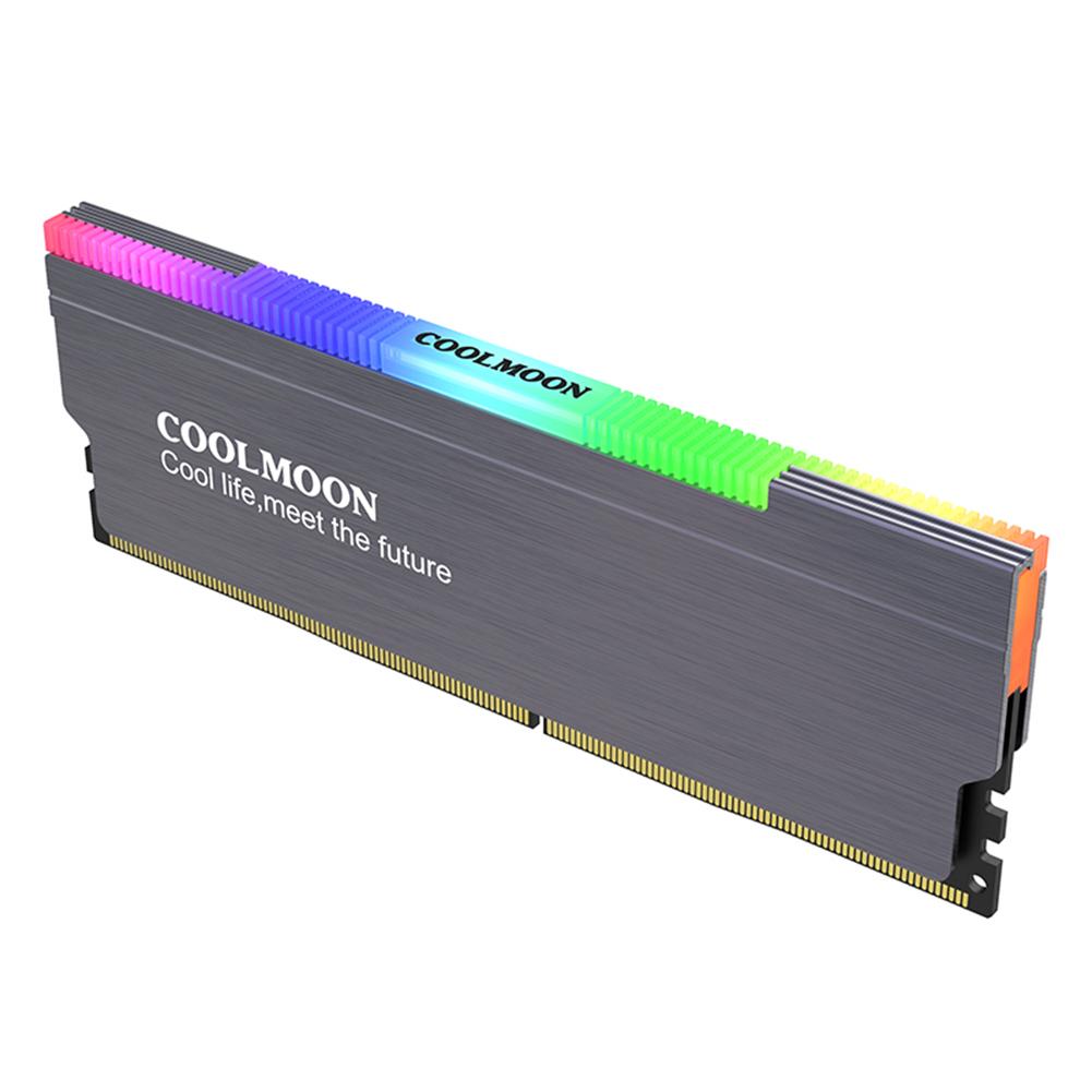 5V-3PIN ARGB DDR Memory RAM Cooler Aura Sync Memory Cooling Vest with Thermal Silicone Pad for Desktop Computer PC Memory
