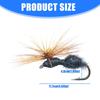 5pcs Aritificial Baits Float Fishing Lure with Hook for Anglers Dry Fly Black Parachute Ants Fishing Fly Fishing Tackle