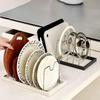 6 Girds Dish Drying Rack Adjustable Cutting Board Holder Practical Pot Lid Storage Rack  Cabinet
