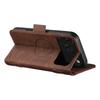 SUTENI J07 For iPhone 17 Pro Case Compatible with MagSafe Litchi Texture Leather Wallet Phone Cover