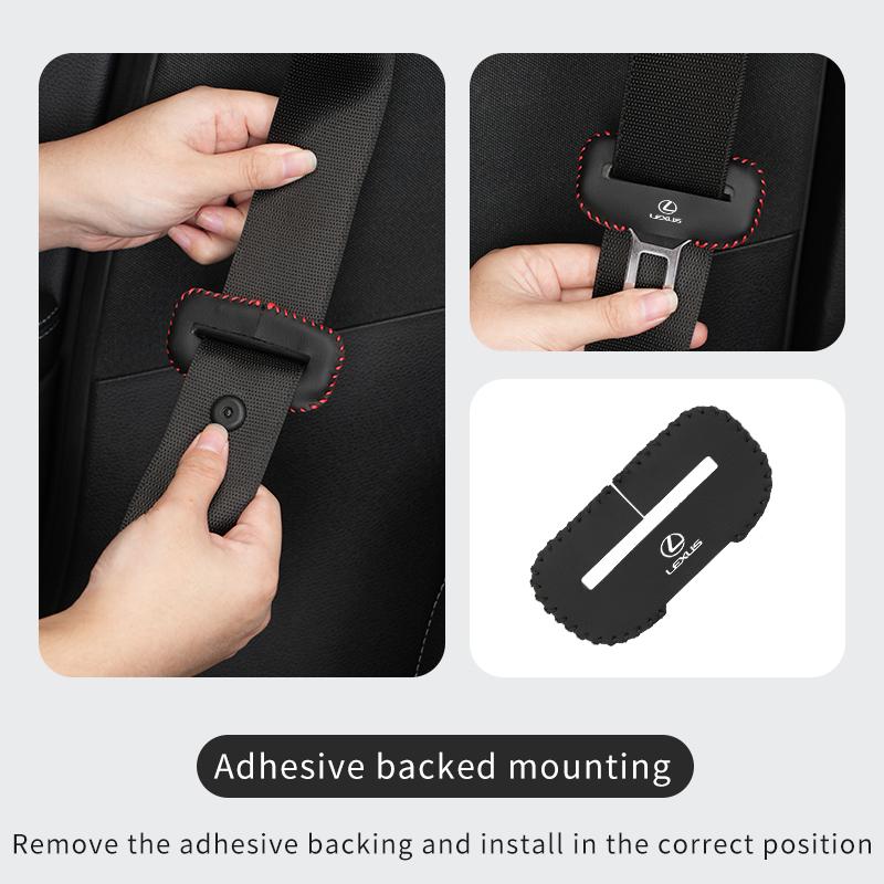 Car Seat Belt Flip Leather Buckle Protector For w222 UX250h RX450h CT200h RX400h NX300h RX350 RX300 GX470 IS350 ES3350 222w