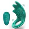 Vibrating Penis Ring Cock Ring Vibrator Male Penis Ring Masturbator Silicone Ring Vibrator Penis Ring for Masturbation Time Delay Male Sex Toys